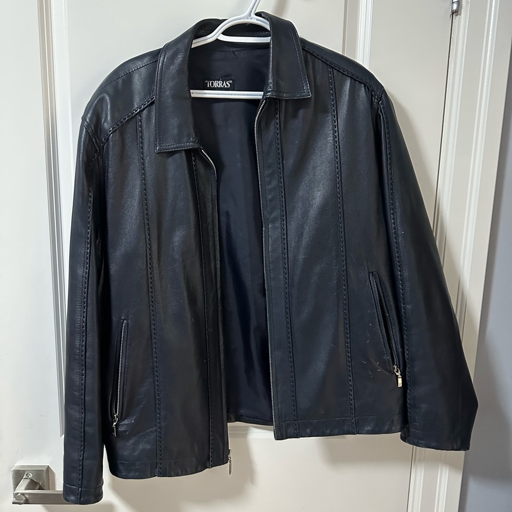 Leather jacket size  XL